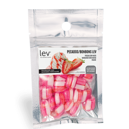 pecados lev: morango com natas - rebuçados saudáveis