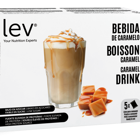 bebida de caramelo saudável da lev