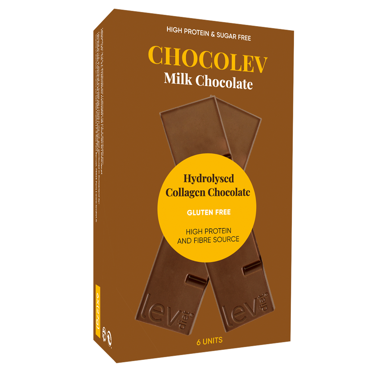 Chocolev Milk Chocolate da lev - chocolate dietetico sem açucar
