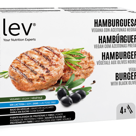 hambúrguer vegetariano de azeitonas pretas saudável