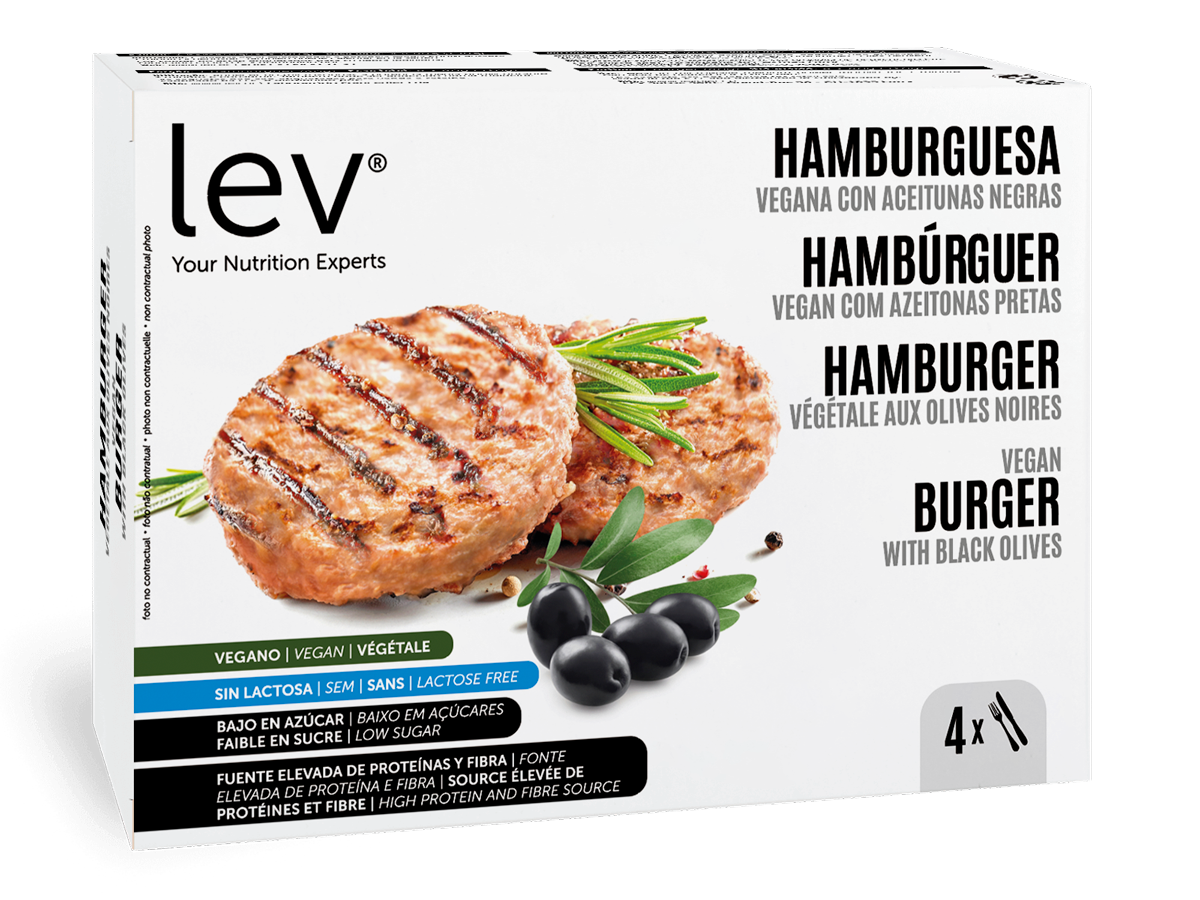 hambúrguer vegetariano de azeitonas pretas saudável