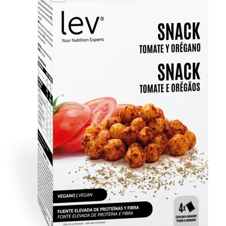 Snack Tomate e Orégãos Lev - snack vegan, saudável, apto para dieta