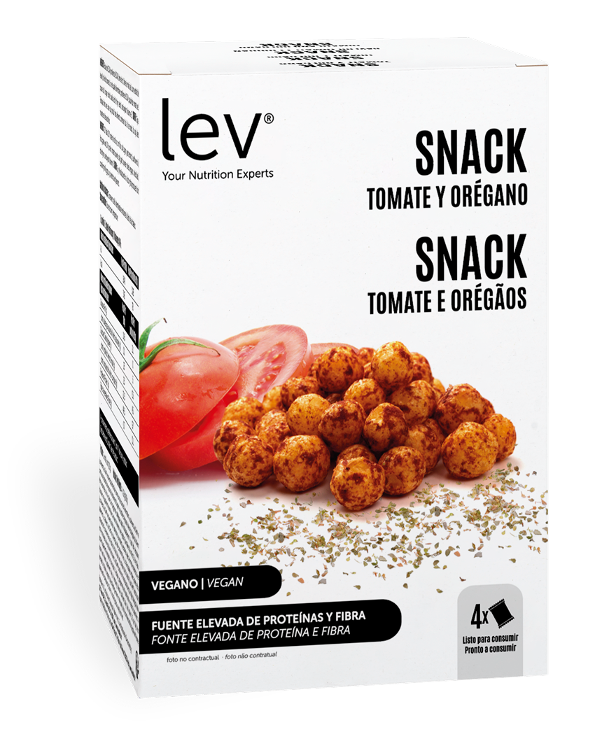 Snack Tomate e Orégãos Lev - snack vegan, saudável, apto para dieta