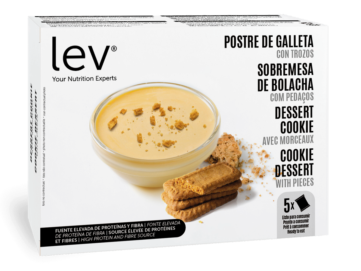 sobremesa de bolacha com pedaços lev saudável