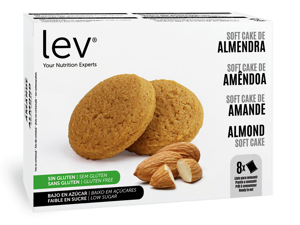 soft cake de amendoa lev