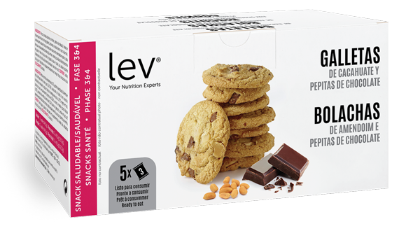 Bolachas de amendoim com pepitas de chocolate Lev