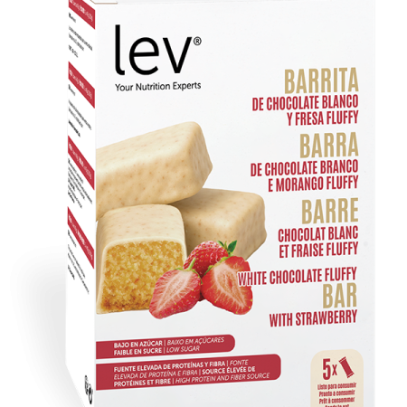 Barra Chocolate Branco e Morango Fluffy