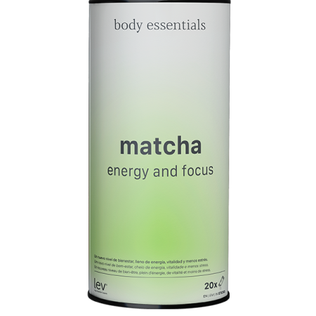 Body Essentials Matcha, um suplemento que promove um novo nível de bem-estar, cheio de energia, vitalidade e menos stress. 