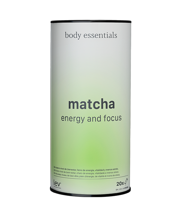 Body Essentials Matcha, um suplemento que promove um novo nível de bem-estar, cheio de energia, vitalidade e menos stress.