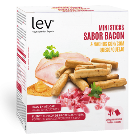 mini sticks bacon e queijo