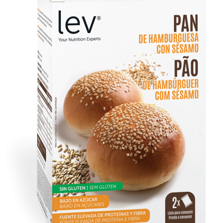 Pão de Hambúrguer com Sésamo Sem Glúten