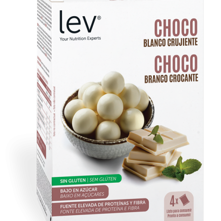 snack de chocolate branco crocante