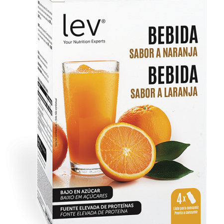 bebida sabor a laranja lev