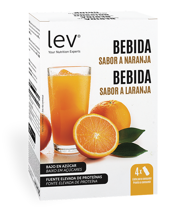 bebida sabor a laranja lev